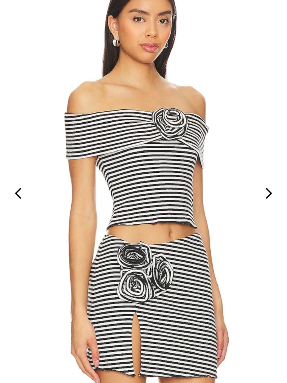 Lovers + Friends Luna Black & White Top - Picture 3 of 7